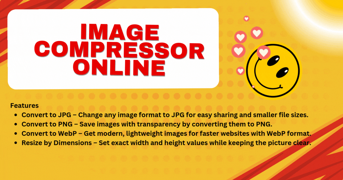 Image Compressor online - fast, secure and free to use.