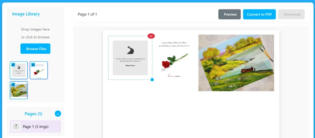 Free image to PDF converter online — convert JPG or PNG to PDF without uploads