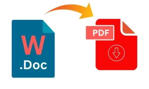 word to pdf - convert one or word file into pdf in one click.